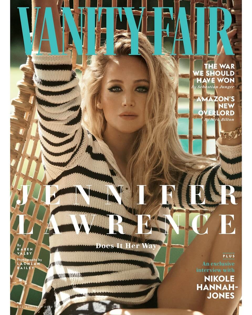 عکس جنیفر بر روی مجله vanity fair