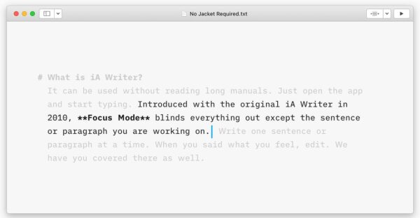 برنامه IA Writer